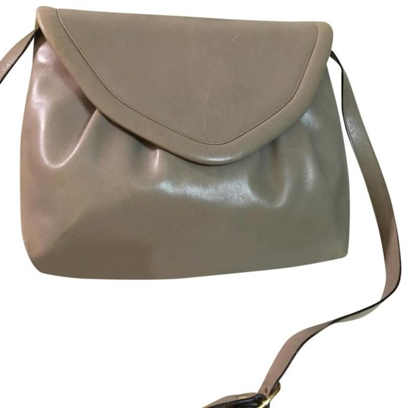 Salvatore Ferragamo Handbags - FERRAGAMO Gray Leather Flap XBody or Clutch!